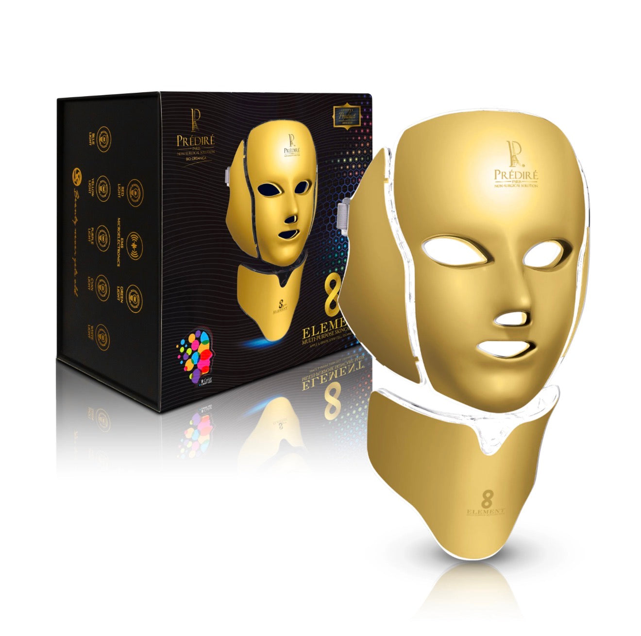 PREDIRE PARIS
8 Element Multi-Purpose Skincare Mask (GOLD) | Non-Surgical Solution LED Treatment
