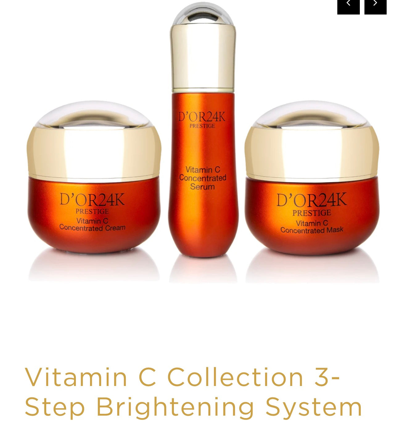 D’or 24k Vitamin C Collection 3-Step Brightening System
