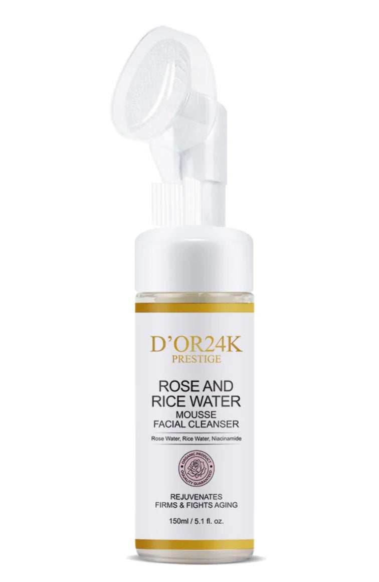 Rose and Rice Water - Mousse Facial Cleanser