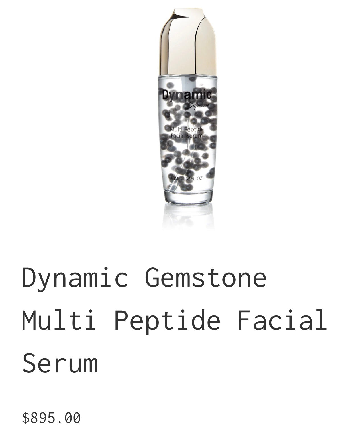 Dynamic Gemstone Multi Peptide Facial Serum
