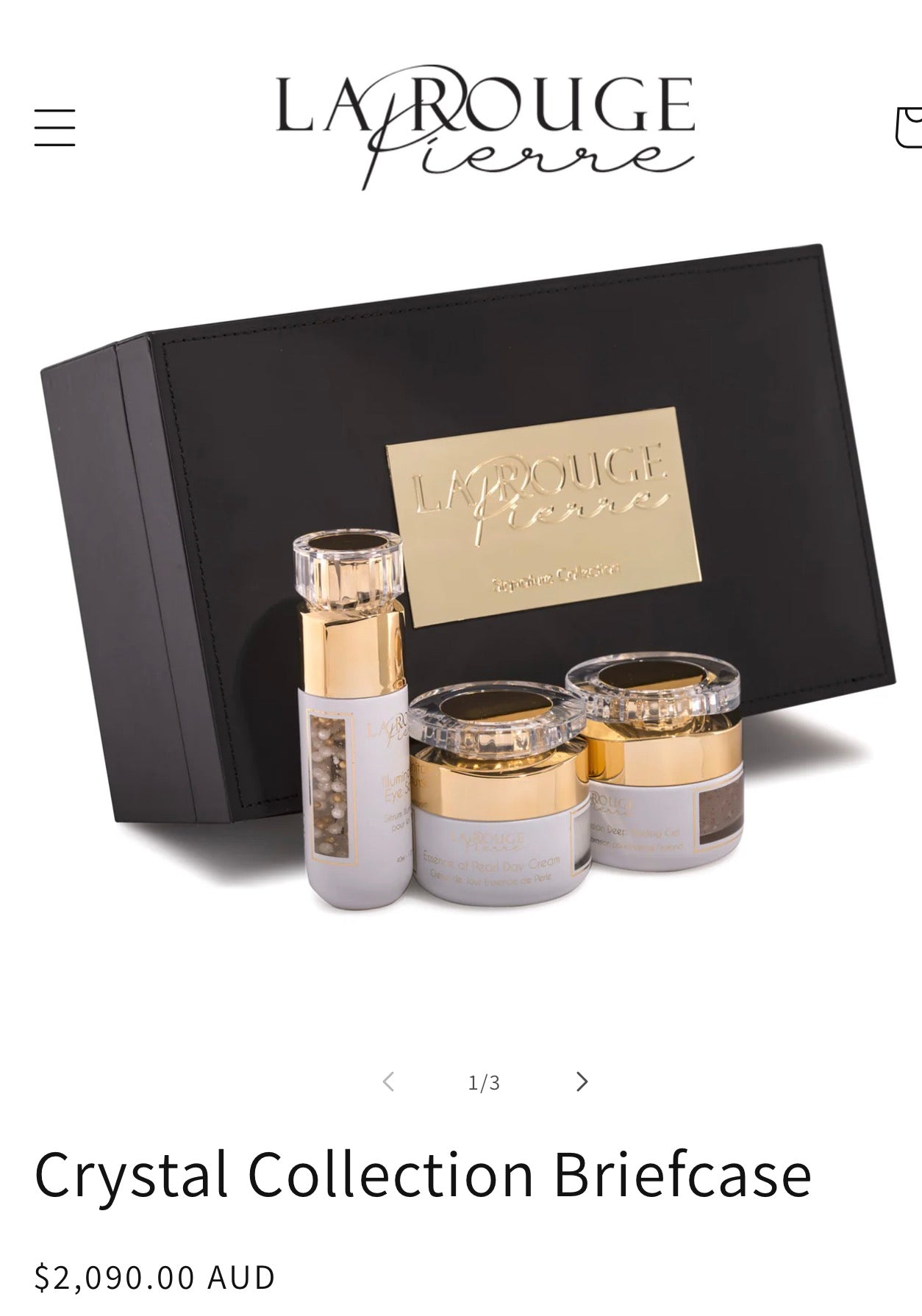 La Rouge Pierre Crystal Collection Briefcase