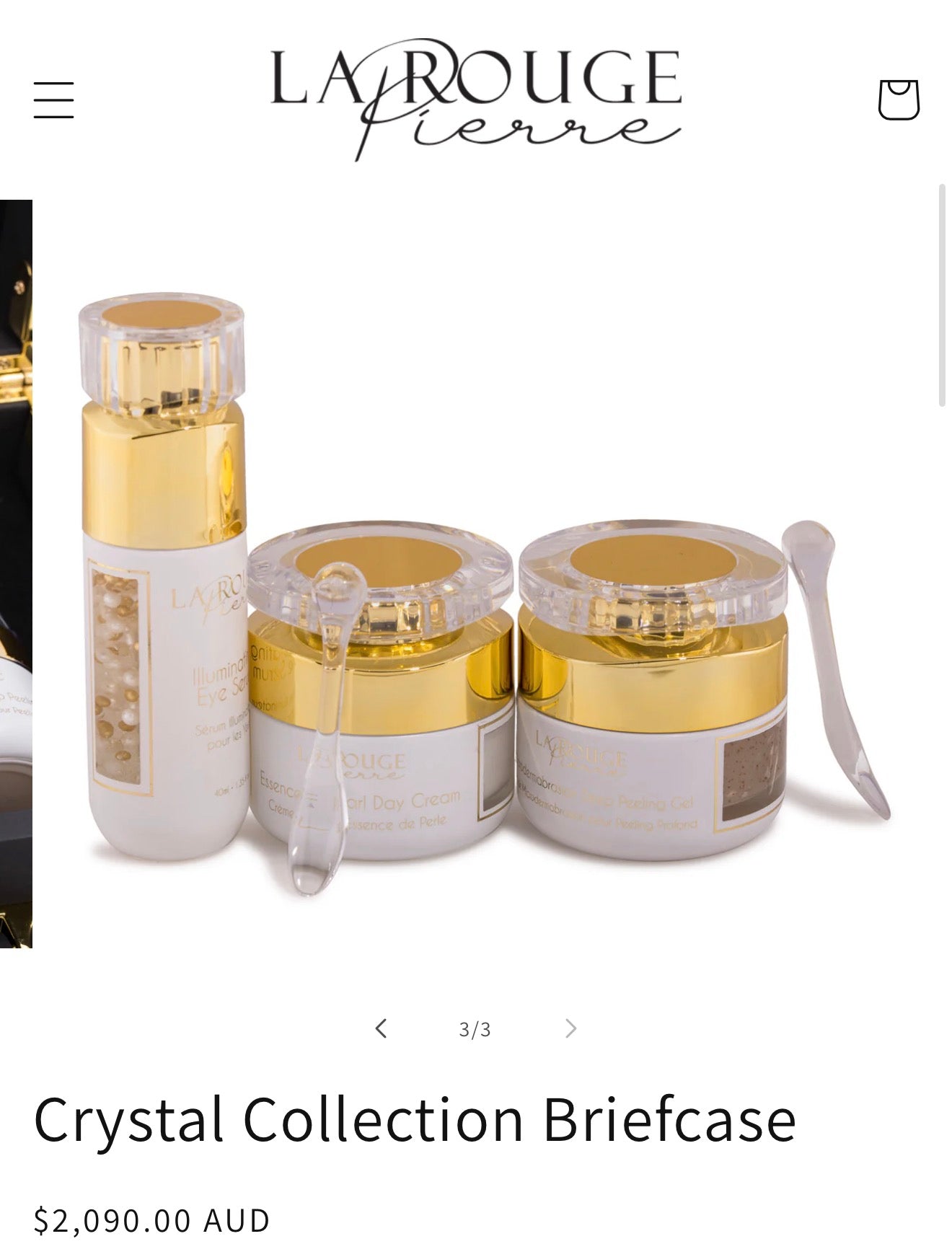 La Rouge Pierre Crystal Collection Briefcase