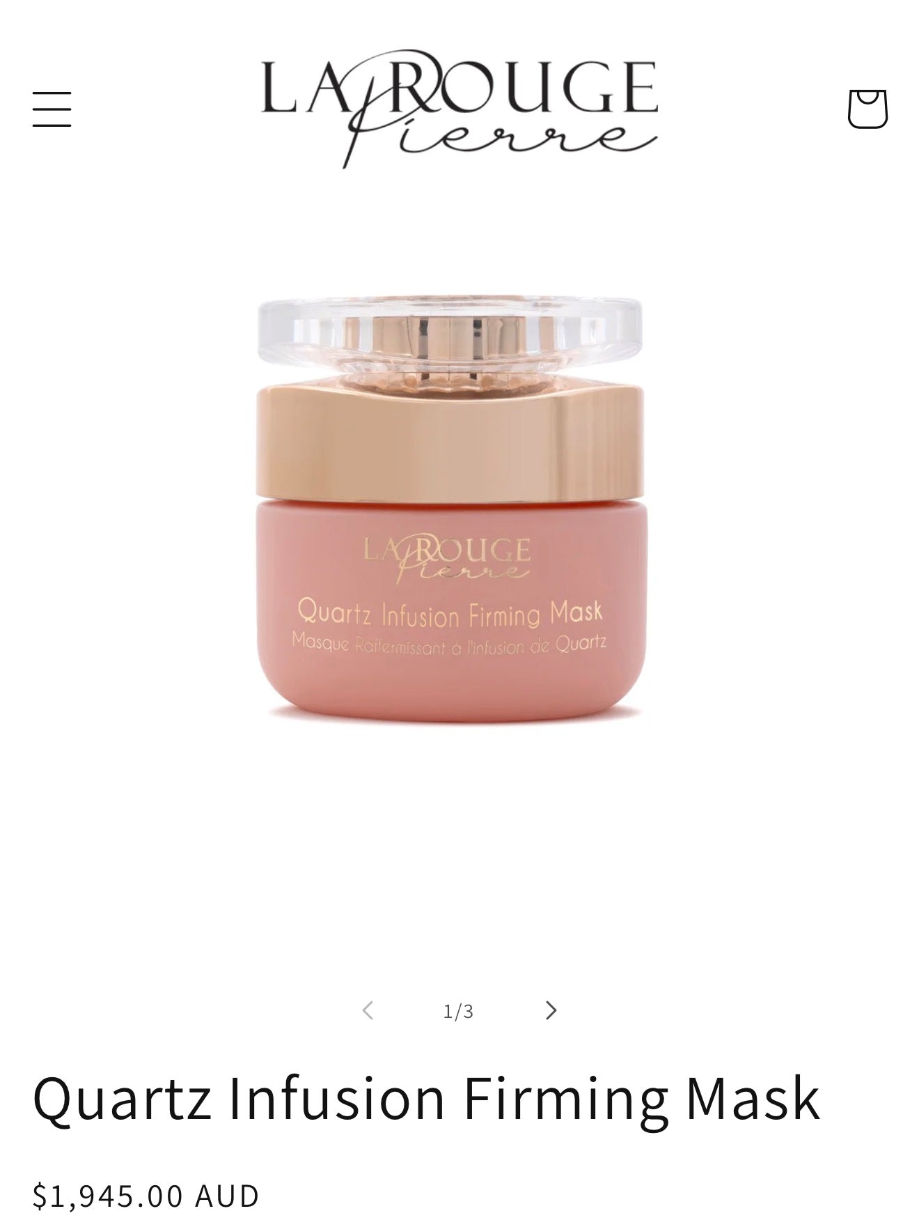 La Rouge Pierre Quartz Infusion Firming Mask