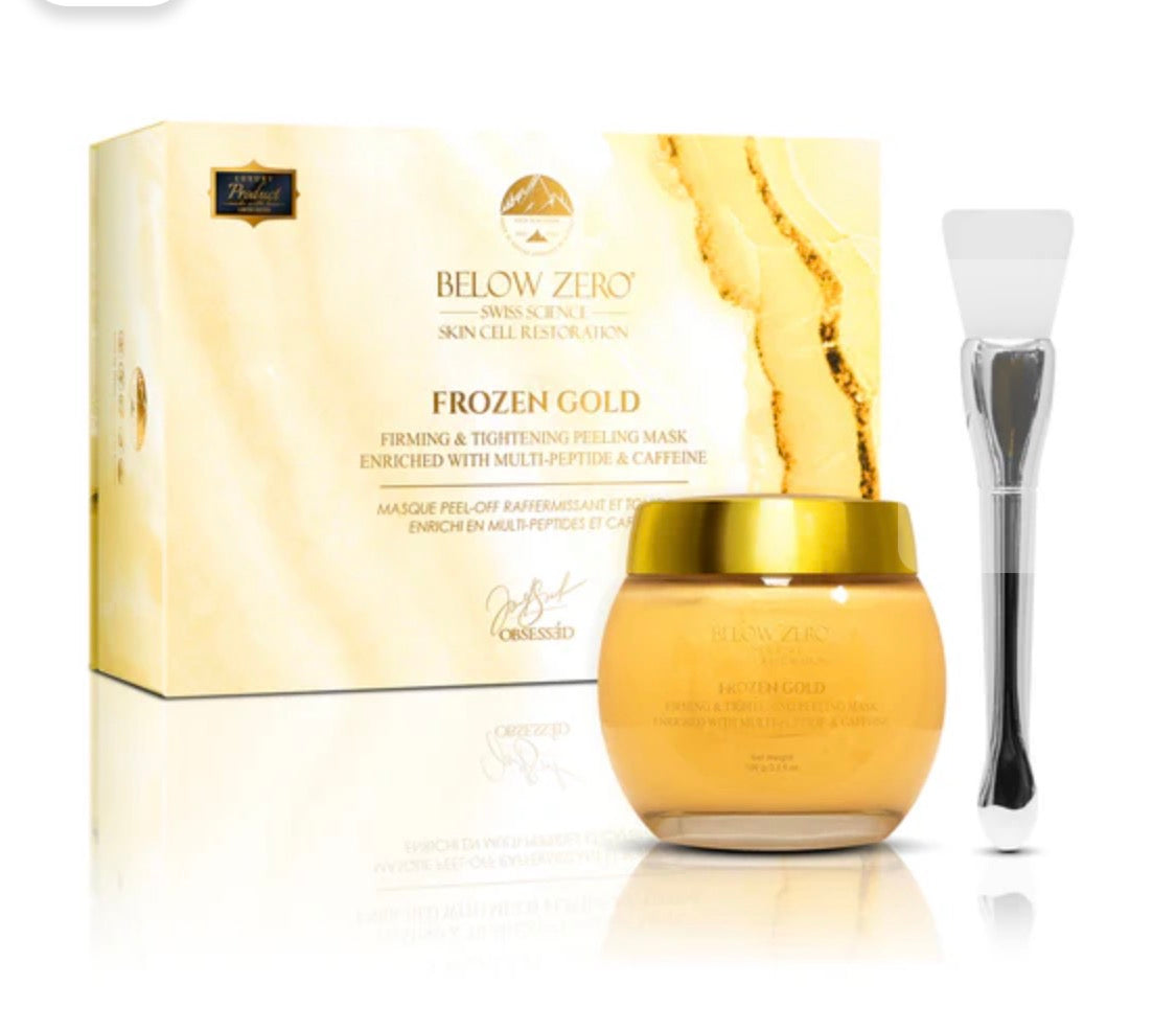 Below Zero Frozen Gold – Firming & Tightening Peeling Mask enriched with Multi-Peptide & Caffeine