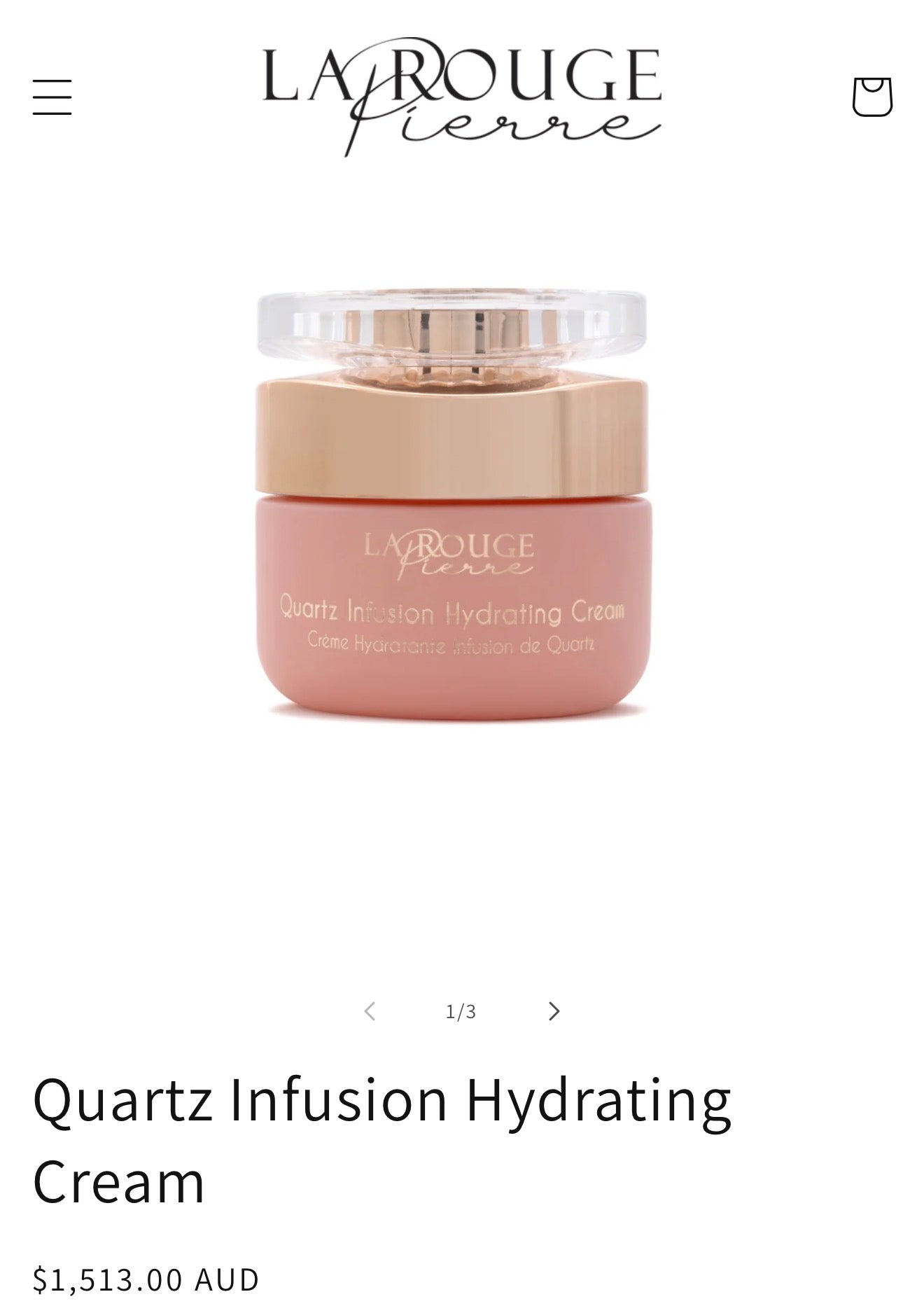 La Rouge Pierre Quartz Infusion Hydrating Cream