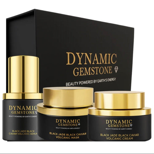Dynamic Black Jade Black Caviar Volcanic Set