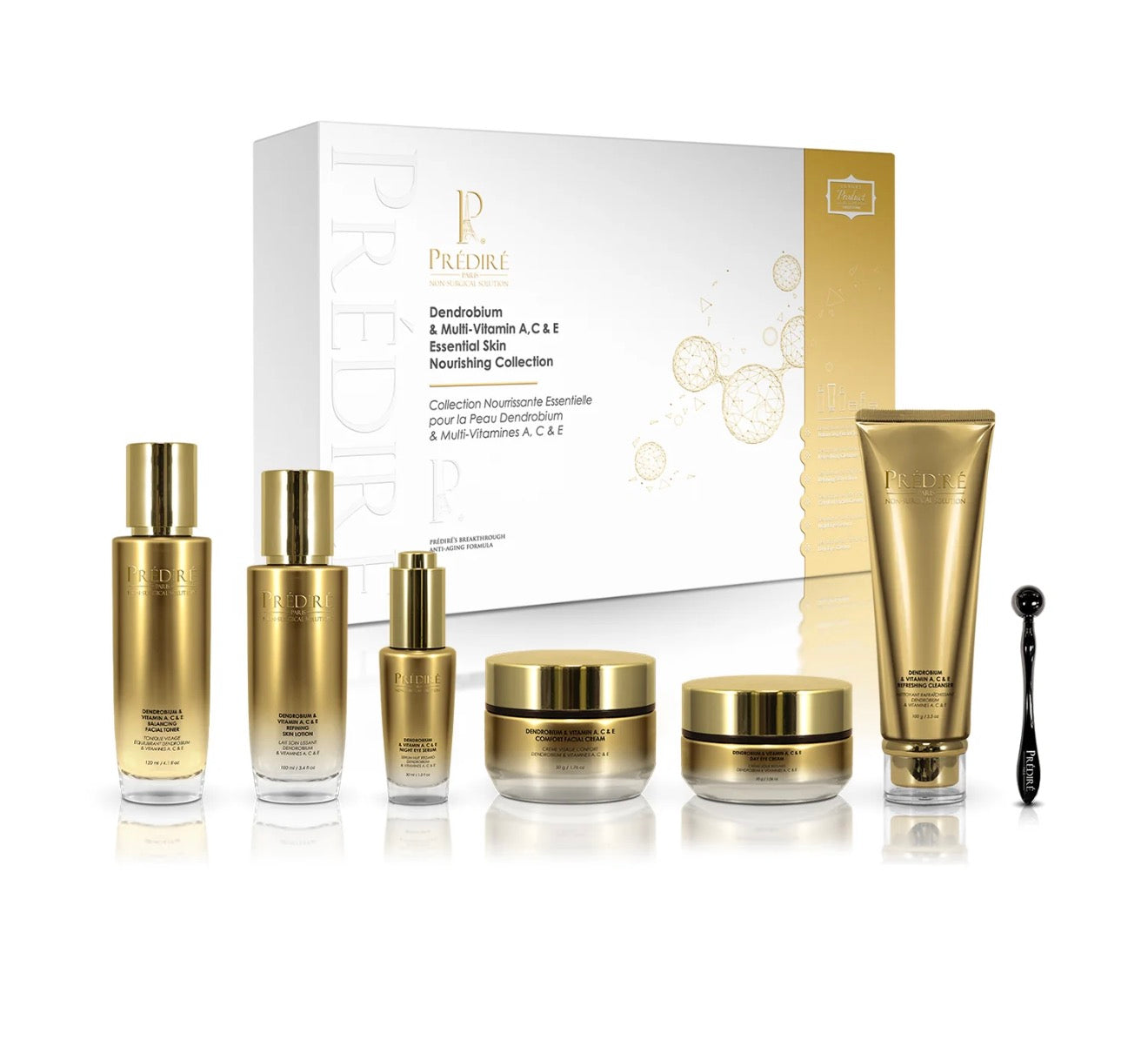 PRÉDIRÉ PARIS
Dendrobium & Multi-Vitamin A, C & E Essential Skin Nourishing Collection