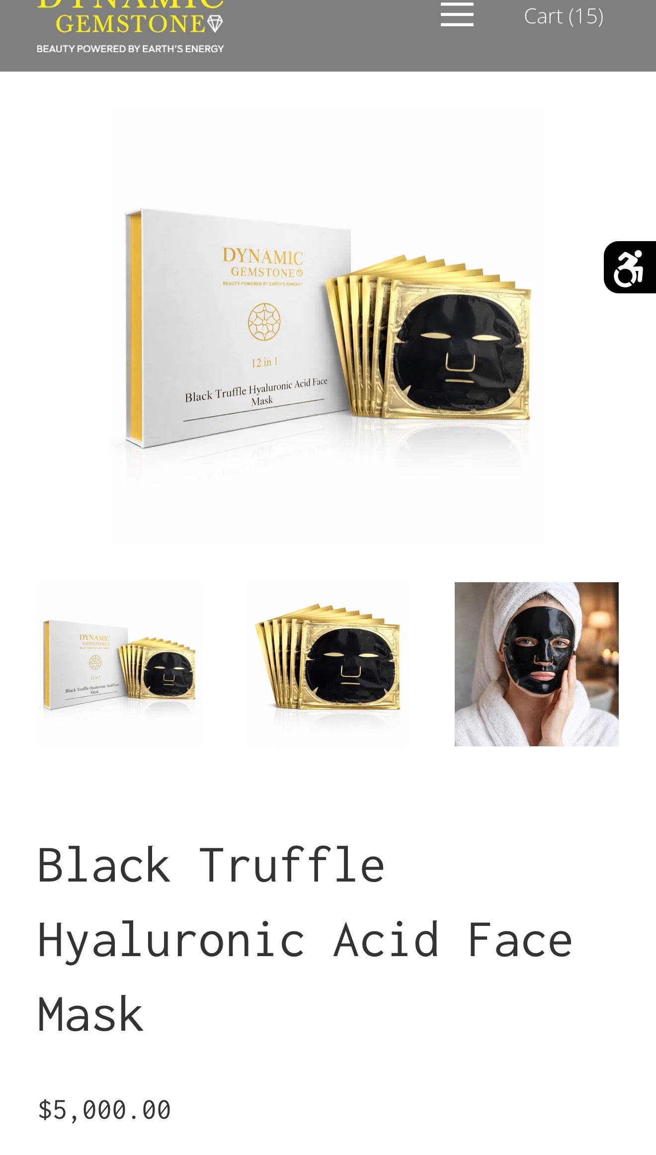 Black Truffle Hyaluronic Acid Face Mask